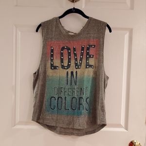 Medium grey women's tank